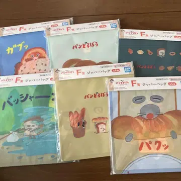 제일복권 빵 도둑 사랑하는 빵 F상 지퍼 백 총 6종 컴플리트