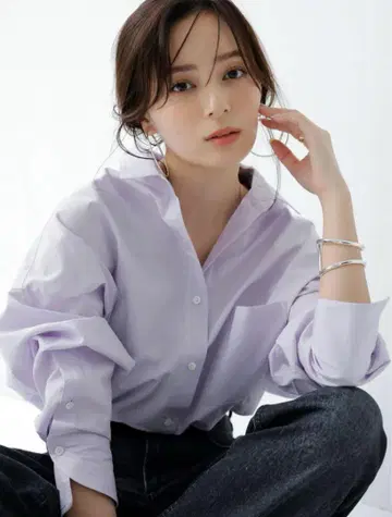anuans 스탠다드 셔츠 라벤더