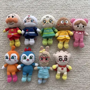 호빵맨 봉제 인형 세트