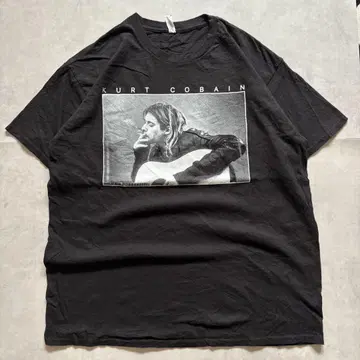 00s Kurt Cobain Photo 티셔츠 닐바나 레어