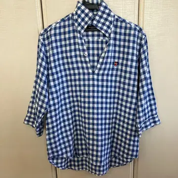 BLACK LABEL CRESTBRIDGE 반팔 셔츠 M 깅엄 체크