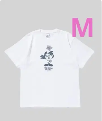 VERDY 파티나 콜라보 로고 티셔츠 화이트 M