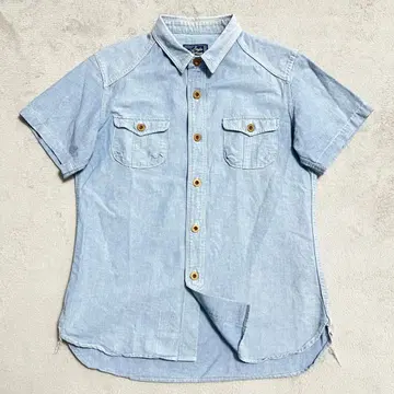 일본제 STUDIO D'ARTISAN 샴브레이 셔츠 R-7742
