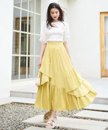 Lillian carat 릴리안 캐럿 티어드 스커트