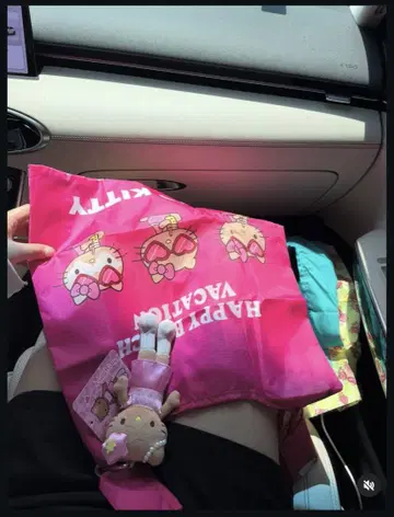 산리오 캐릭터즈 헬로키티 일광화상 키티 에코백