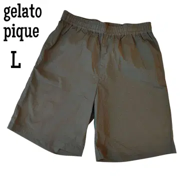 gelato pique homme 와셔 하프 팬츠 카키 L