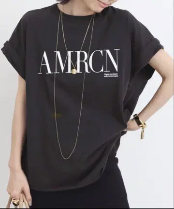 두지엠 클라세 L'Appartement AMRCN 블랙 티셔츠
