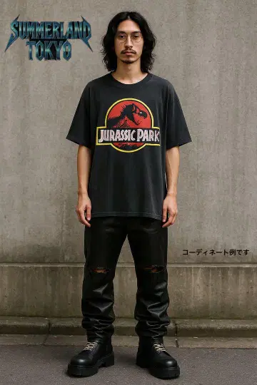 JURASSIC PARK 티셔츠 2XL 블랙 정품