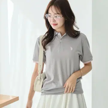 라인 피케 셔츠