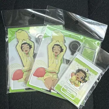 마케인 구운 소금 레몬 레몬 3개 세트 아크릴 펜 스탠드 펜꽂이