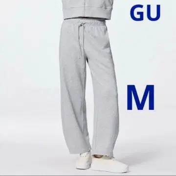 맨투맨 레그 팬츠 그레이 M 사이즈 지유