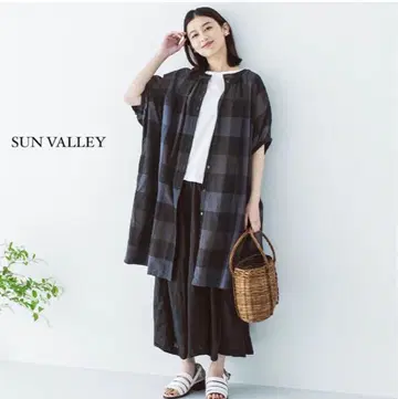 SUNVALLEY 선밸리 코튼 롱 셔츠