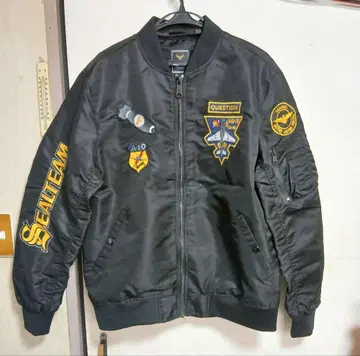 MA-1 플라이트 자켓 블랙 SEALTEAM 자수