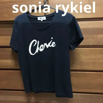 SONIARYKIEL 블랙 티셔츠 소니아 리키엘