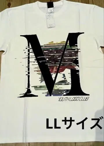 YOUTH LOGO CLUB 화이트 티셔츠 LL 사이즈 모가 모가 콜라보