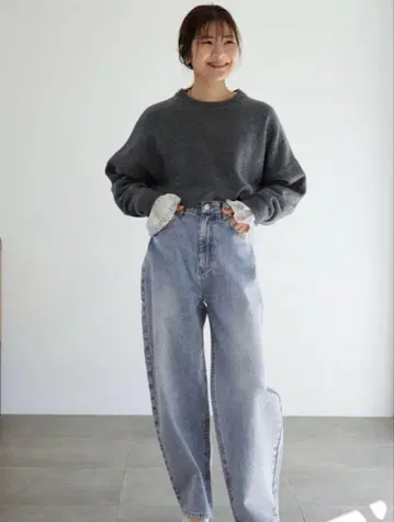 SLOBE IENA 코쿤 실루엣 데님