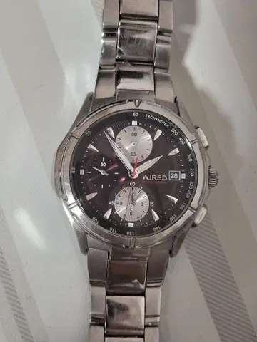세이코 SEIKO WIRED 7T92-0GB0 크로노그래프 남성용