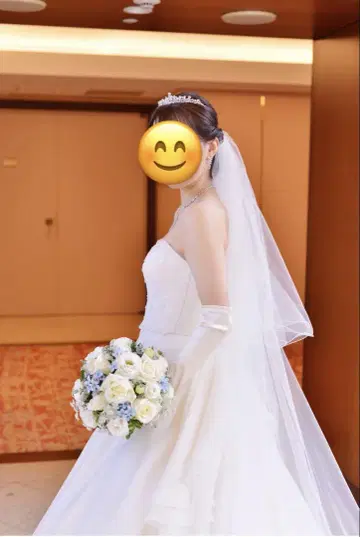 화이트 웨딩 베일