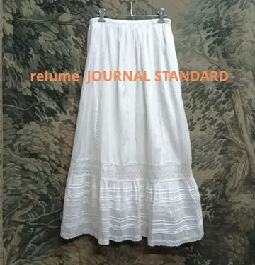 relume JOURNAL STANDARD 꽃무늬 레이스 개더 스커트