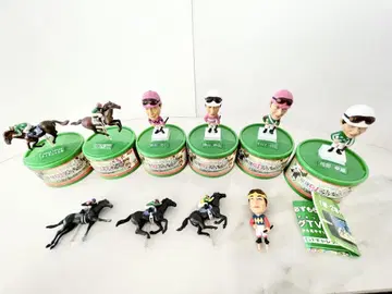 기수와 경주마 피규어 6종 세트