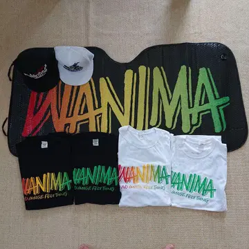 WANIMA 티셔츠, 캡, 선쉐이드 세트