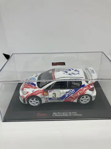 [희귀] PEUGEOT 푸조 206 WRC 미니카 1/32