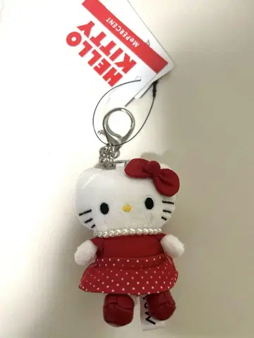 로리즈팜 키티 Me% 토이 키링 드레스 레드