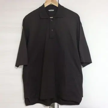 AURALEE 21SS 피케 셔츠 브라운 사이즈 4