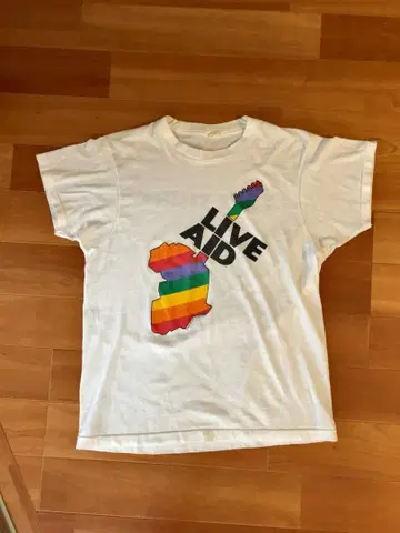 LIVE AID 티셔츠 80년대 론바케 기무라 타쿠야 라이브 에이드