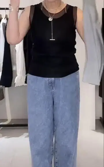 시니컬 시어 앞뒤 2way 탱크탑