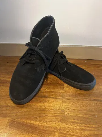 VANS 스웨이드 하이컷 신발 블랙