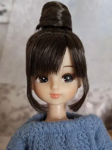 리카짱 [주의/헤드만입니다] 내추럴 컬러 롤빵 헤어 인형 본체 헤드만