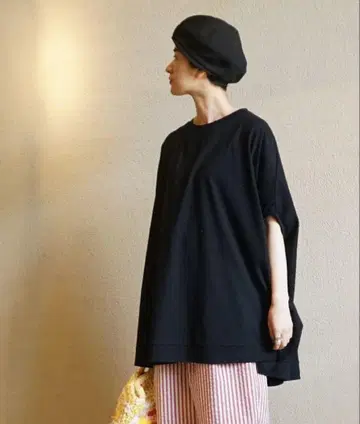 저널 스탠다드 럭스 클래식 텐지쿠 판초 티셔츠 블랙