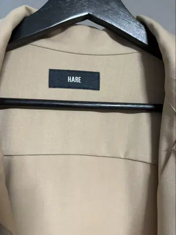 HARE 베이지 버튼 셔츠 프리 사이즈