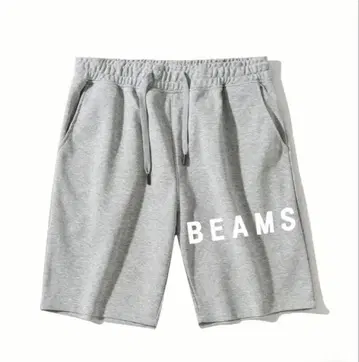 남성용 숏 팬츠 BEAMS 로고
