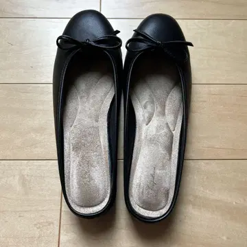 구부러지지 않는 핸드폰 슬리퍼 힐 3cm 블랙