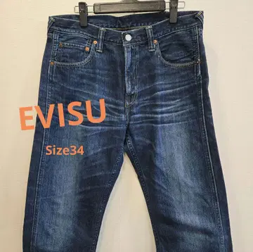 EVISU 스트레이트 데님 사이즈 34