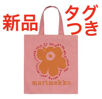 아시아 한정판 Vankka Unikko Placement 토트백 핑크