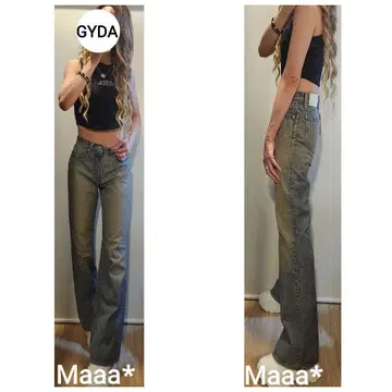 GYDA 제이다 와이드 스트레이트 데님