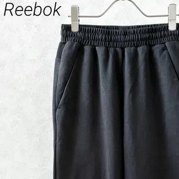 Reebok 스웨트 팬츠 로고 프린트 허리밴딩 포켓 부착 빅 사이즈