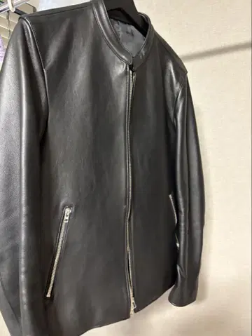 LIDNM 블랙 가죽 자켓