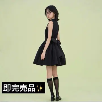 스나이델 SNIDEL 복각 턱 미니 원피스 팝업 이번 시즌 20주년