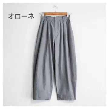 새상품급 Tandey 오로네 벌룬 팬츠 하운드투스 체크 그레이 FREE