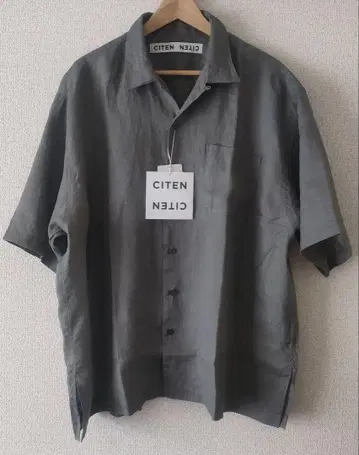 <CITEN>린넨 오픈 카라 셔츠/린넨 100%/유나이티드 애로우즈