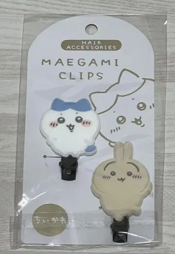치이카와 (먼작귀) 플로키 앞머리 클립 하치와레 토끼