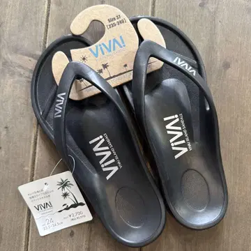 VIVA! 비바 아일랜드 비치 샌들 블랙 24cm