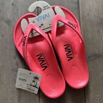 ViVi! 비바 아일랜드 비치 샌들 사이즈 24 핑크