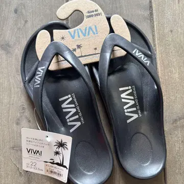 VIVA! 비바 아일랜드 비치 샌들 블랙 22cm
