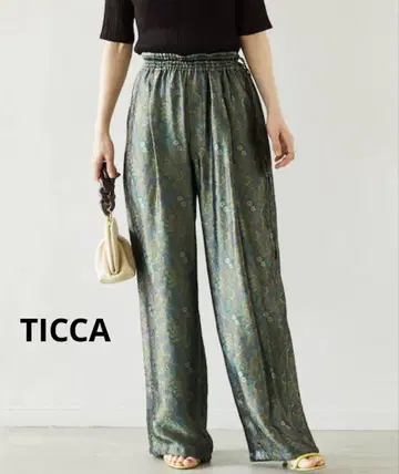 TICCA 새틴 자카드 팬츠