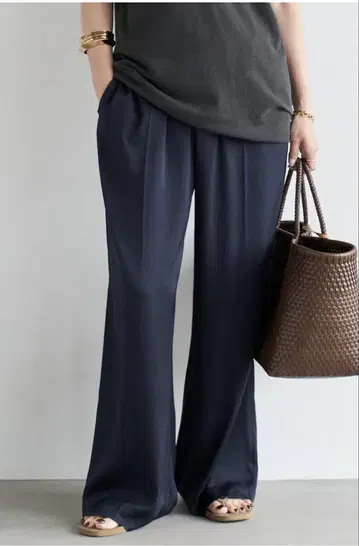 Deuxieme Classe SILK SATIN 이지 팬츠 38